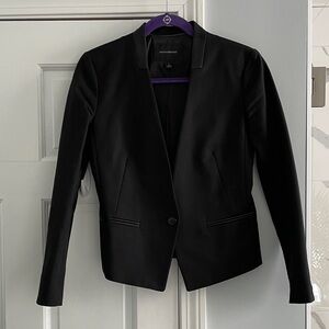 Banana Republic Classic Black Single Button Blazer Size 2
